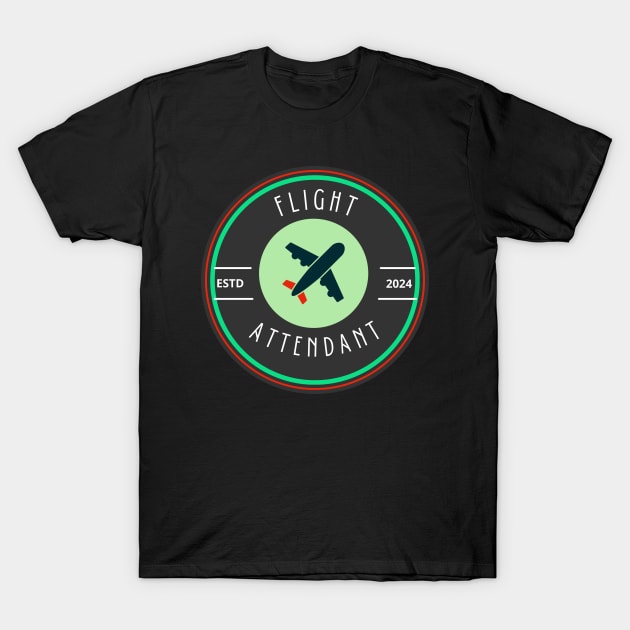 Flight Attendant T-Shirt by Proway Design